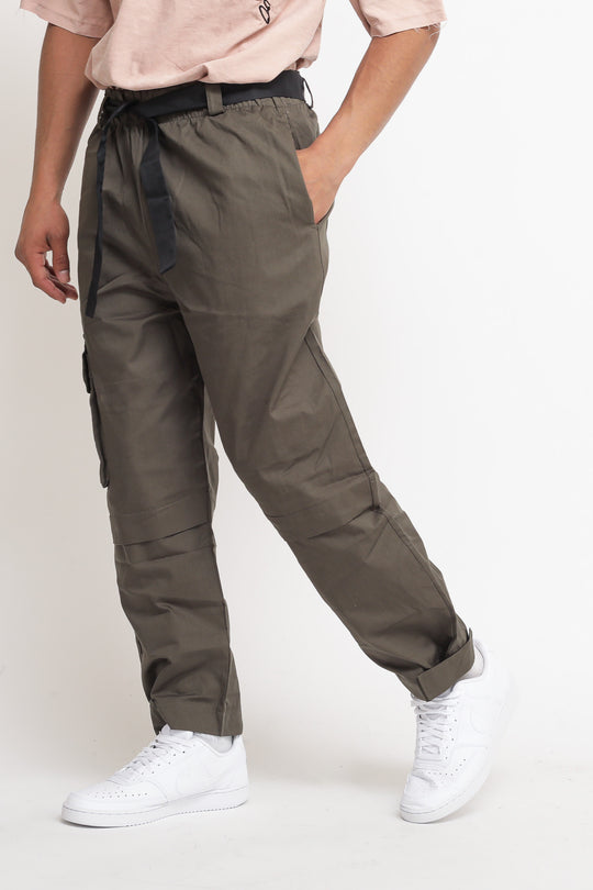 Pantalone 100% Cotone - Military Green