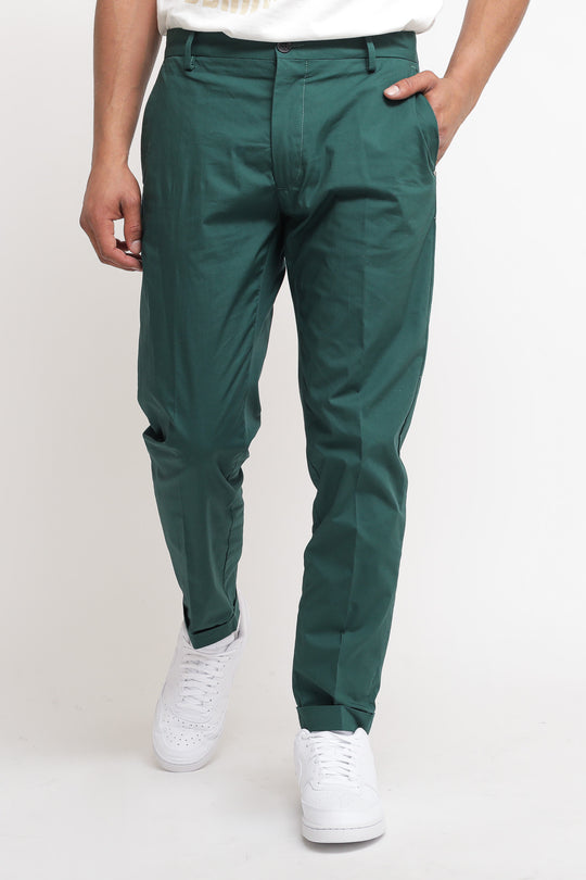 Pantalone Chino Regular - Dark Green