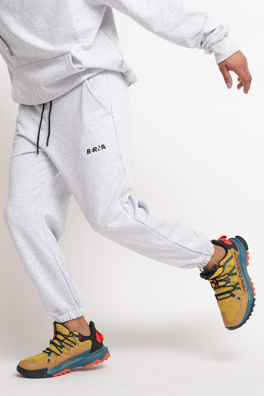 Pantalone Felpa Logo - Grigio Melange