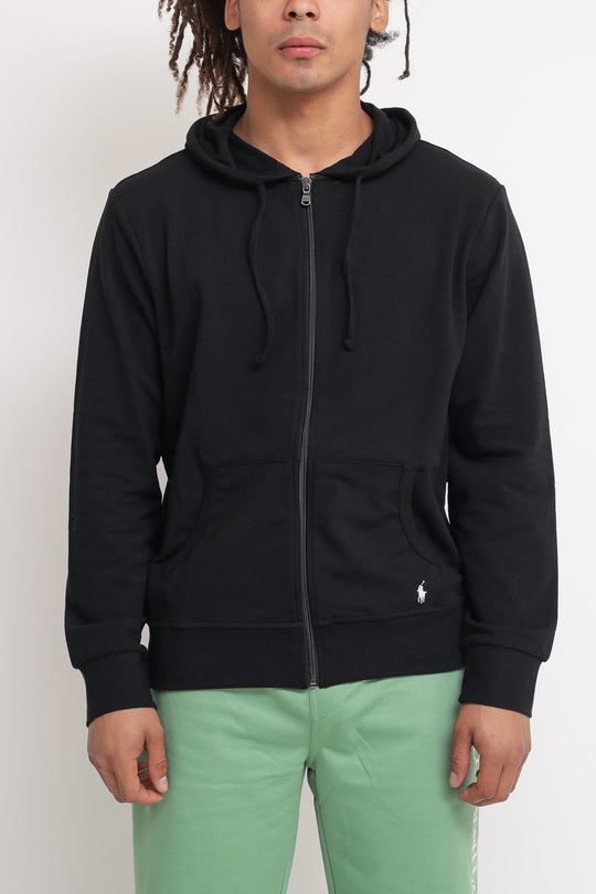 L/S Hoodie Sleep Top - Black