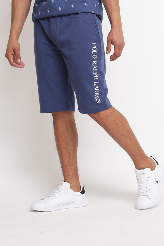 Slim Short Sleep Bottom - Light Navy