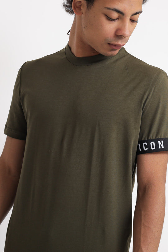 Round Neck T-shirt - Dark Green