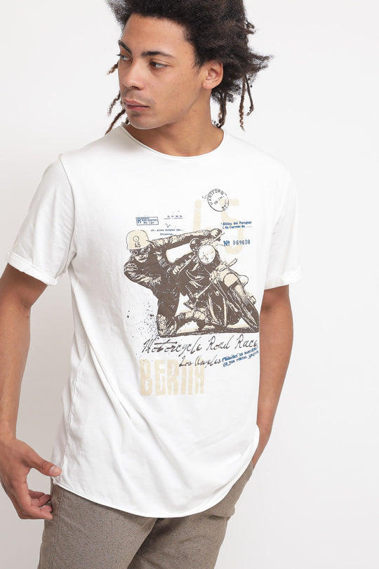 T-shirt Jersey St.Moto - Panna