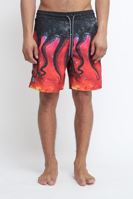 Octopus Shake Boardshort - Black