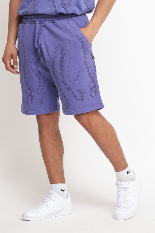 Octopus Dyed Sweatshort - Ametista