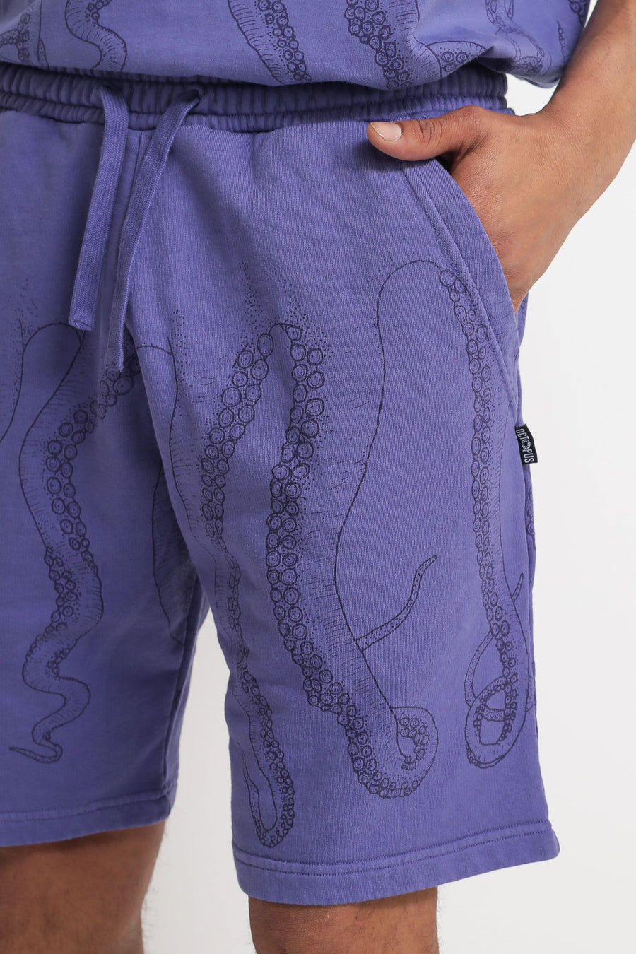 Octopus Dyed Sweatshorts - Amethyst — 2