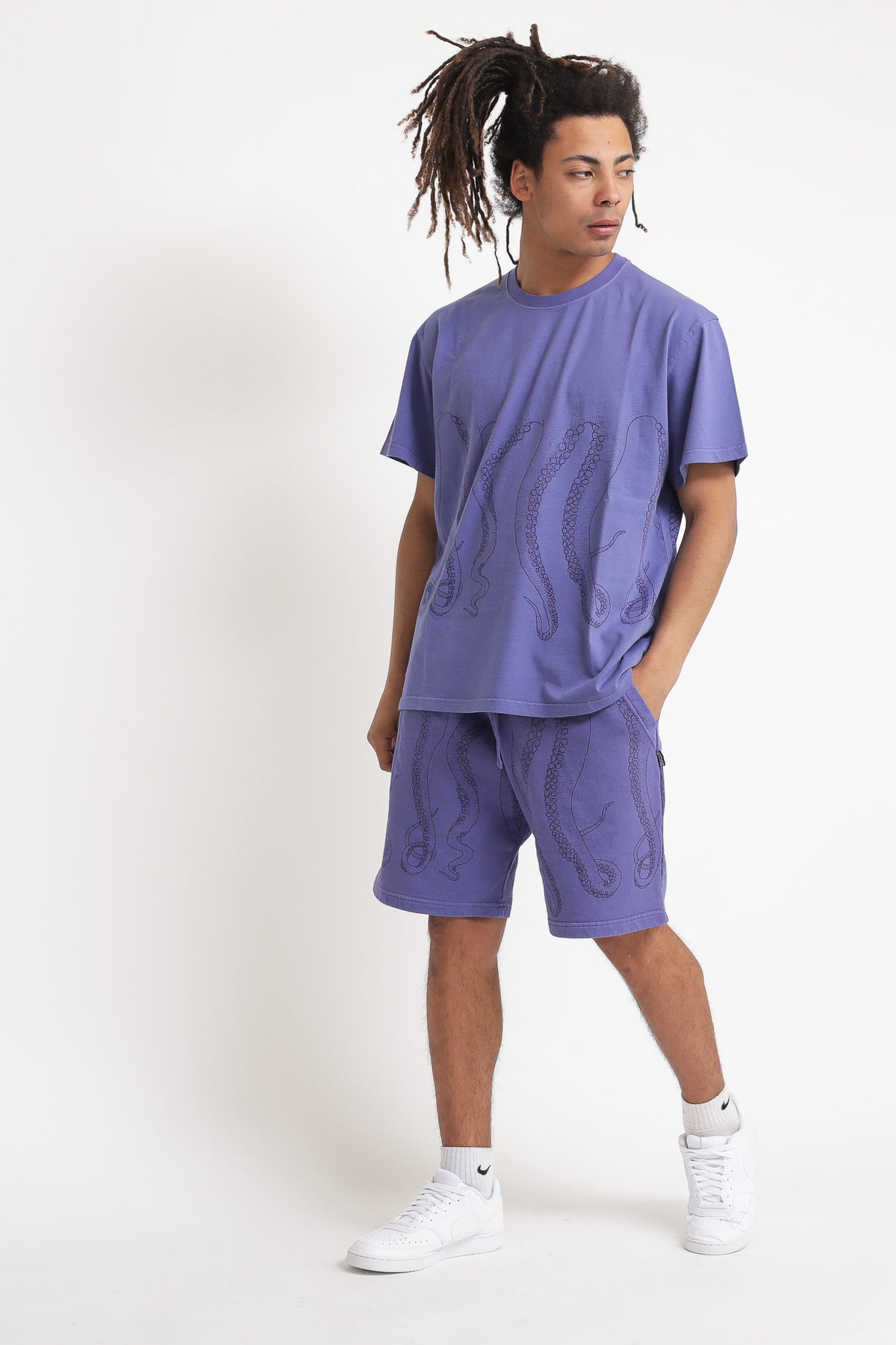Dyed sweatshorts - amethyst — 3