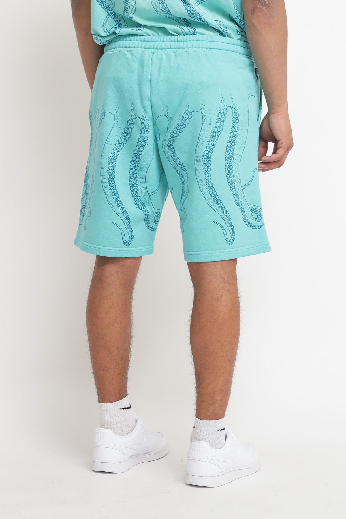 Dyed sweatshorts - aquamarine — 4