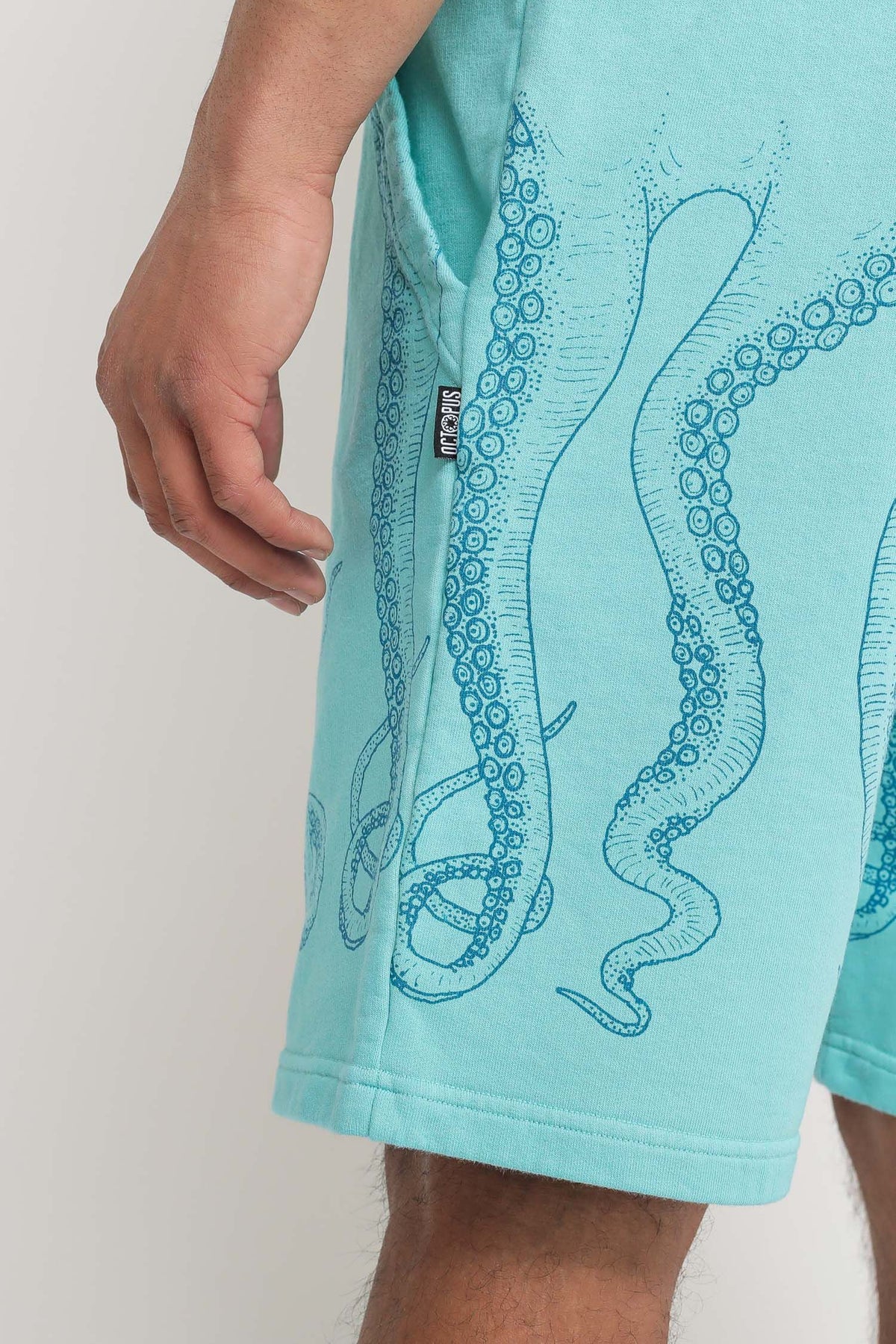 Dyed sweatshorts - aquamarine — 5