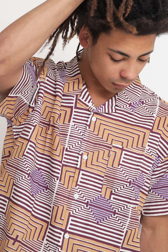 Towns Woven - Unbleached Multi