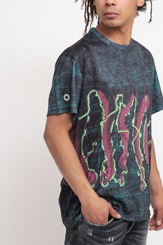 Octopus Shake Tee - Black