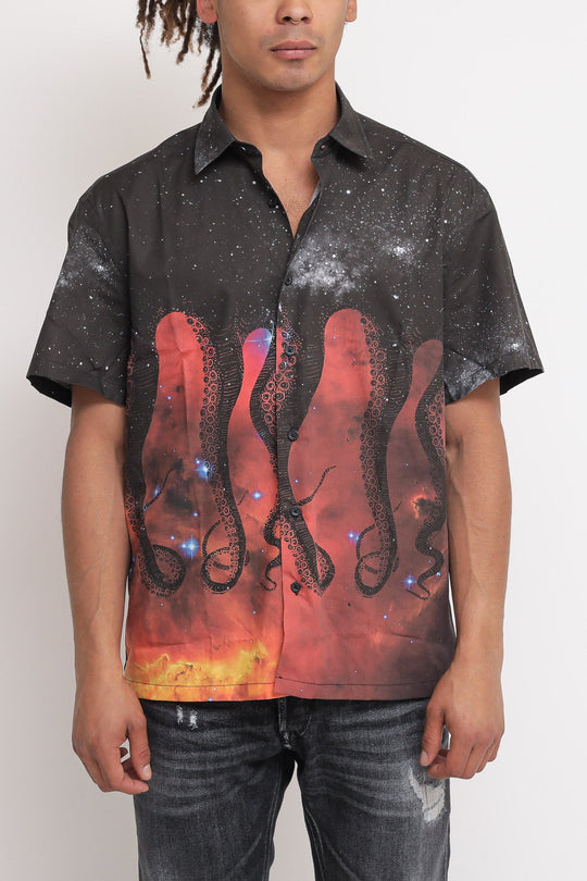 Octopus Galaxy Shirt - Black