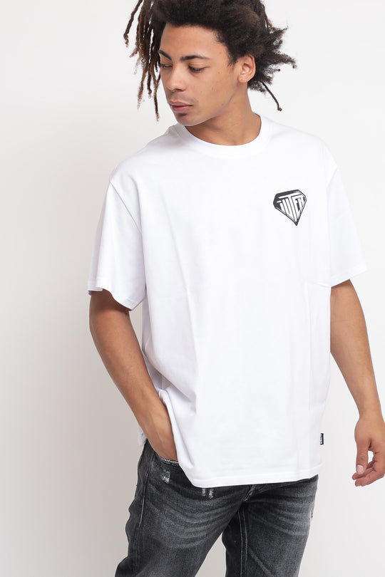 Stencil Tee - White
