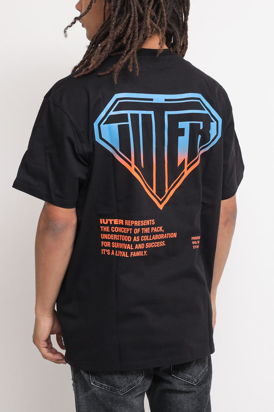 Double Logo Tee - Black