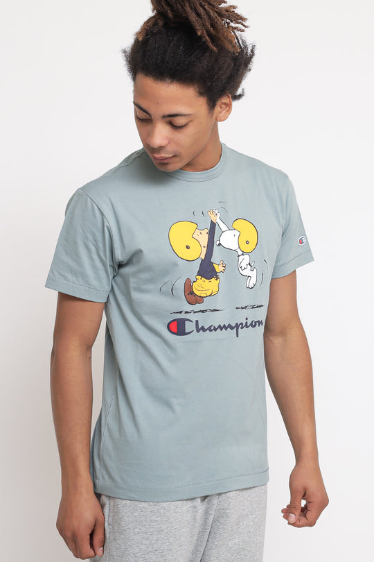 Crewneck T-shirt - Weathered Blue