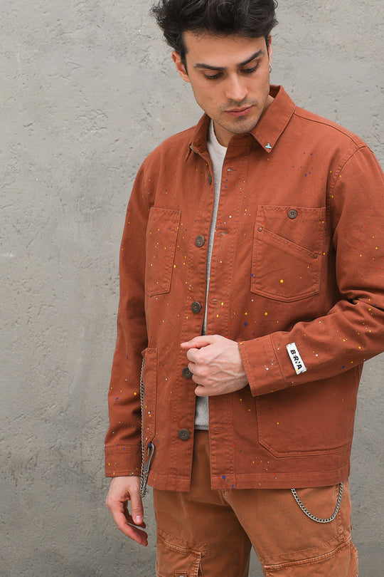 Giubbino Schizzi - Moka