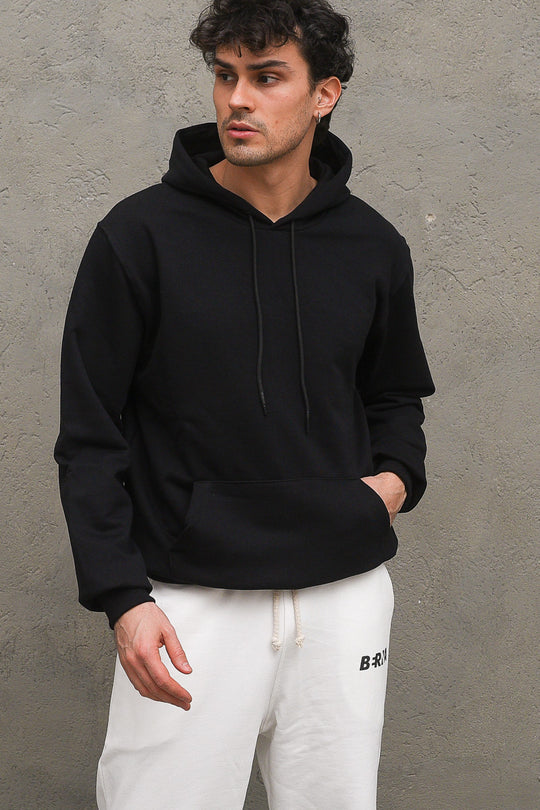 Felpa Cappuccio - Nero