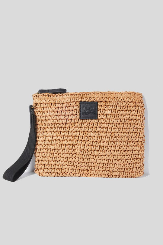 Straw Hand Bag - Tan