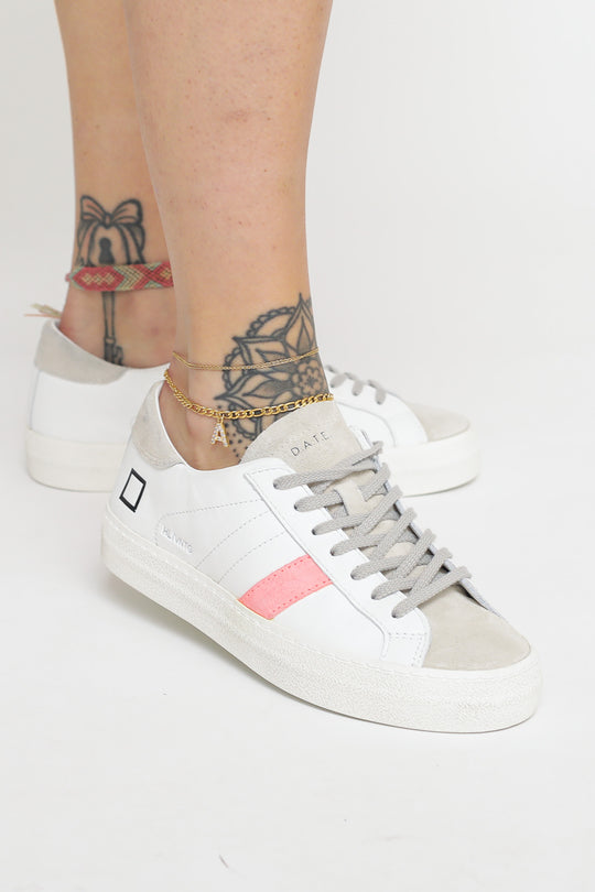 Hill Low Vintage Calf - White/Coral
