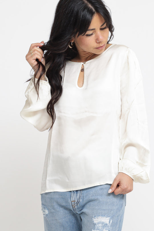 Blusa Goccia Davanti - Burro