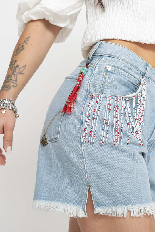 Short Girlfriend Woman Denim - Grunge 30