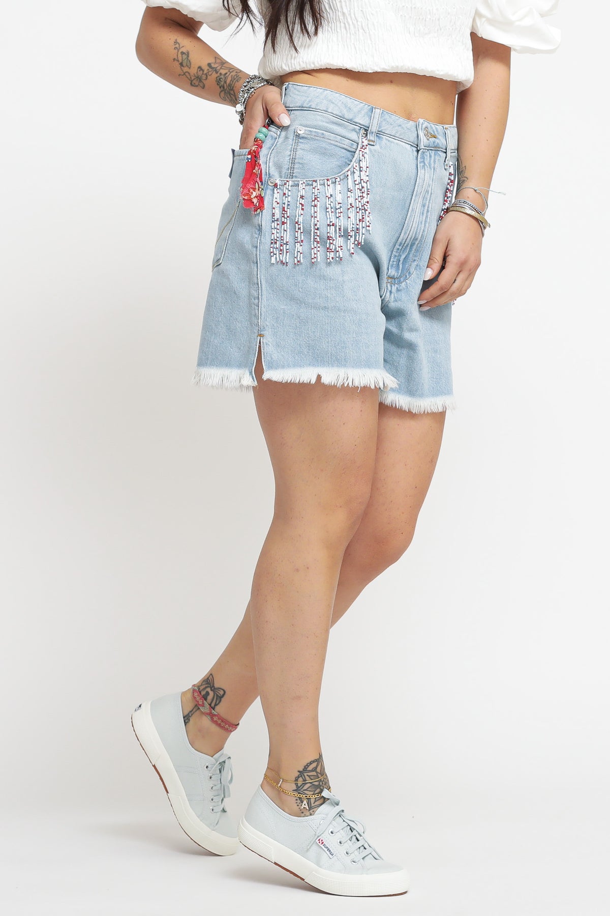 Short Girlfriend Women's Denim - Grunge 30 — 3