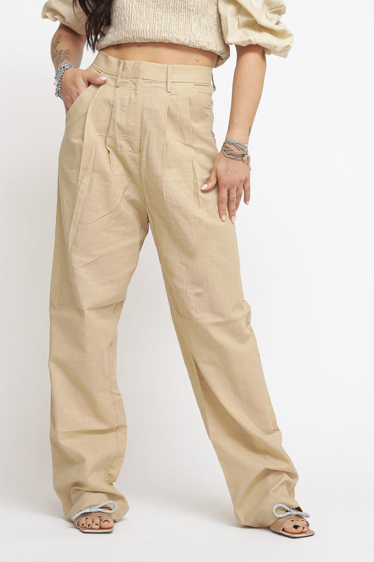 Ladies Trousers - Light Stone