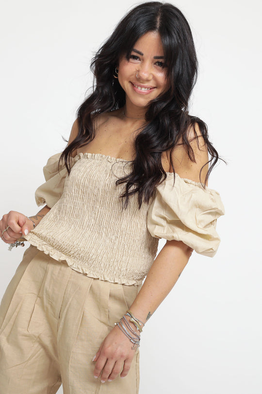 Ladies Top - Light Stone