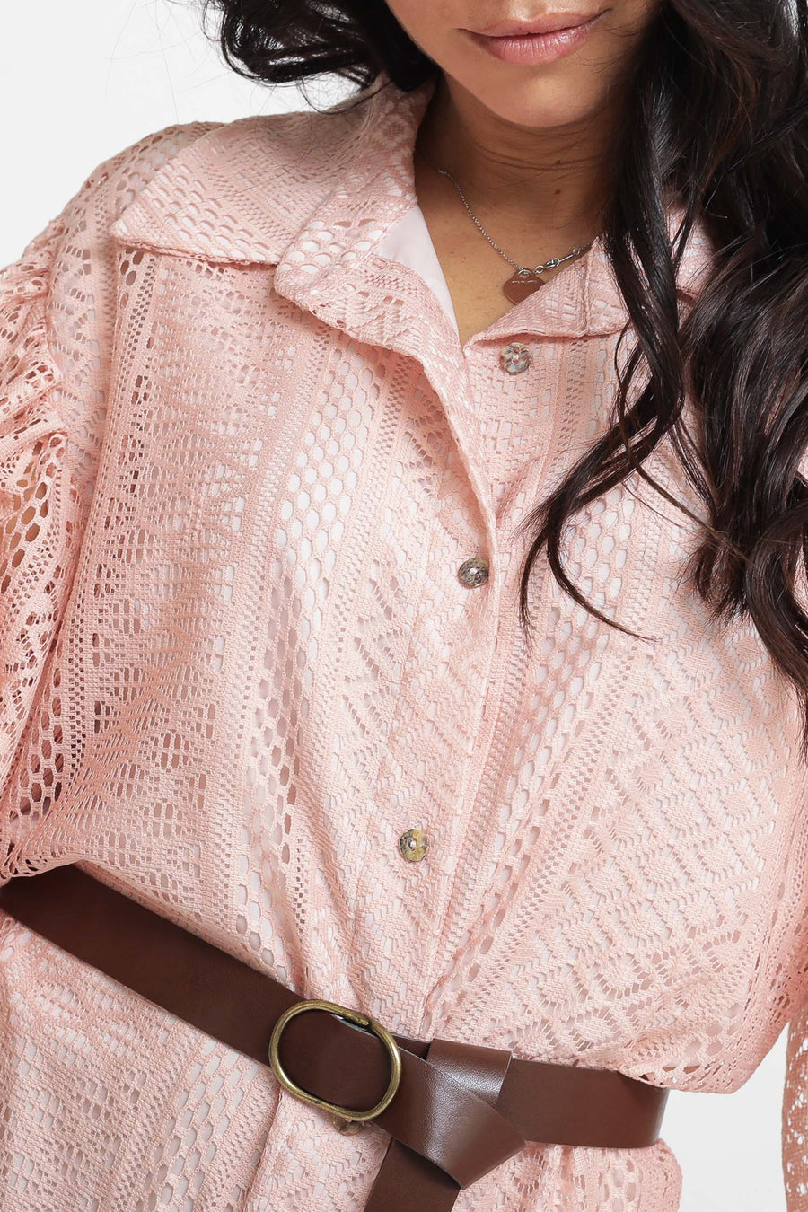 Abito Camicia Corto - Cipria — 2