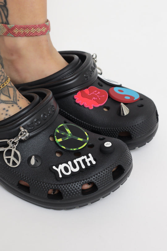 Classic Create Your Peace Clog - Black