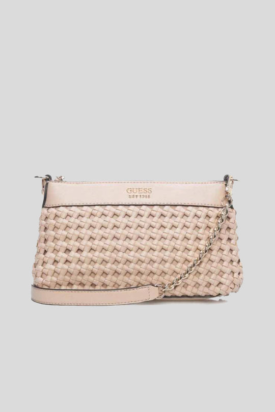 Sicilia Top Zip Shoulder Bag - Sand