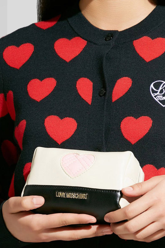 Busta Pu Avorio + Quilt. Rosa + Pu Nero