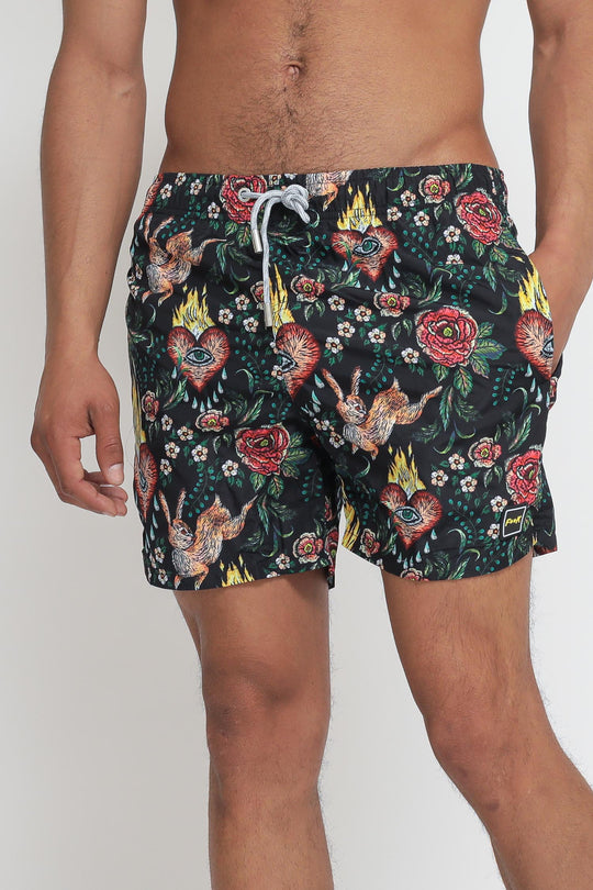 Microfiber Printed Short - Fantasia