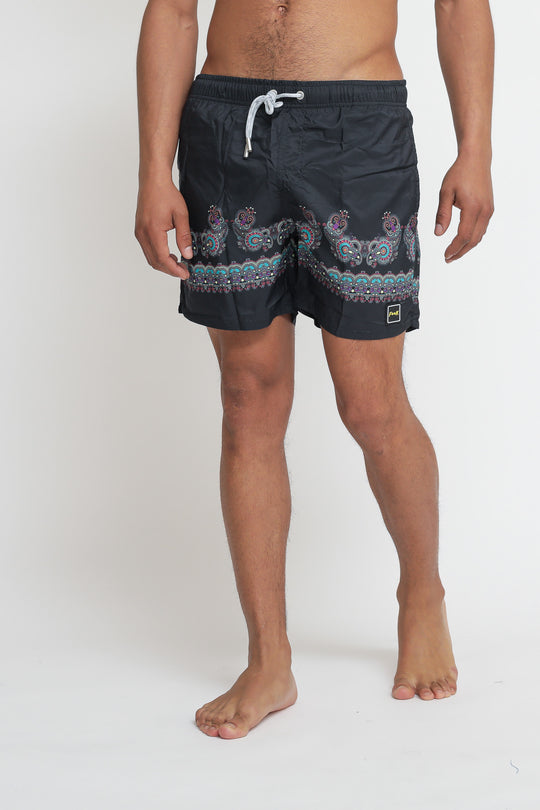 Microfiber Printed Short - Fantasia