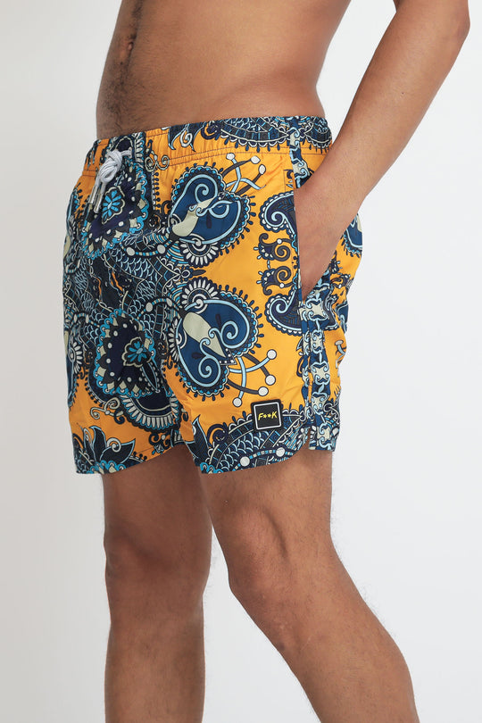 Microfiber Printed Short - Fantasia