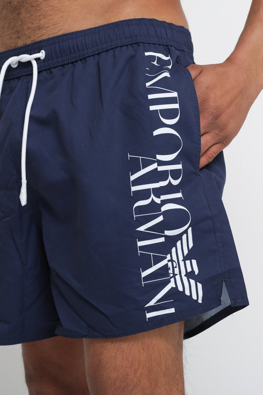 Mid Boxer Beachwear - Emporio Armani Blue