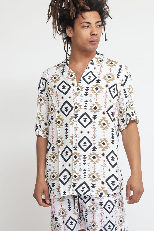 Bowling Shirt Uxmal - White