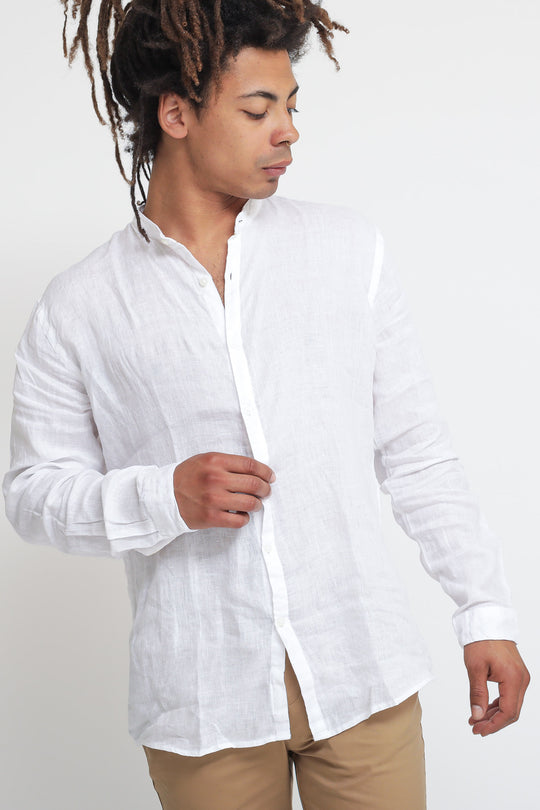 Camicia Lino - Bianco
