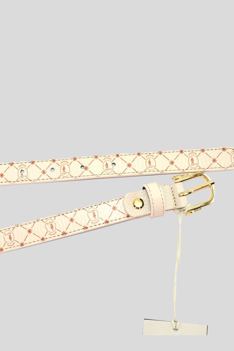 Belt H2 CM Full Grain Monogram GreyHound Buckle - Monogram Marshmallow/Orange — 1