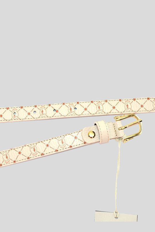 Belt H2 CM Full Grain Monogram GreyHound Buckle - Monogram Marshmallow/Orange