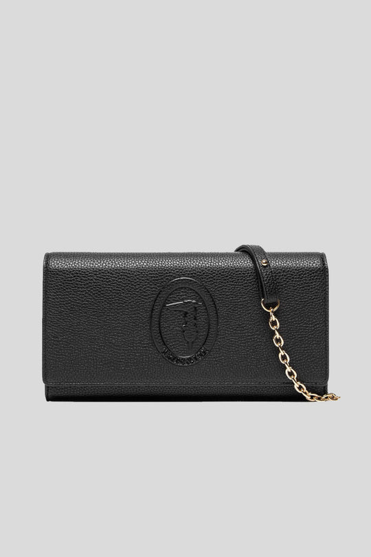 Iris Clutch Stampa Cervo - Black
