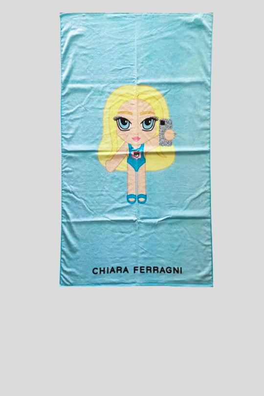 Telo Mare Printed Towelling - Fantasia Azzurro