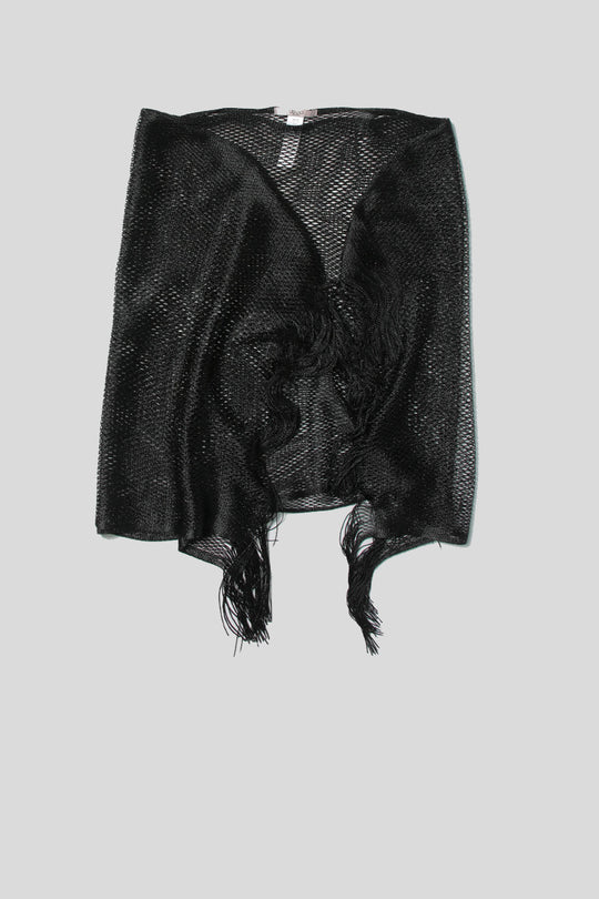 Poncho Rete - Nero
