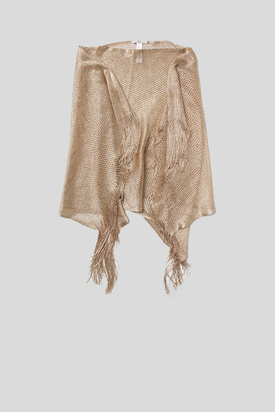 Poncho Rete - Light Gold