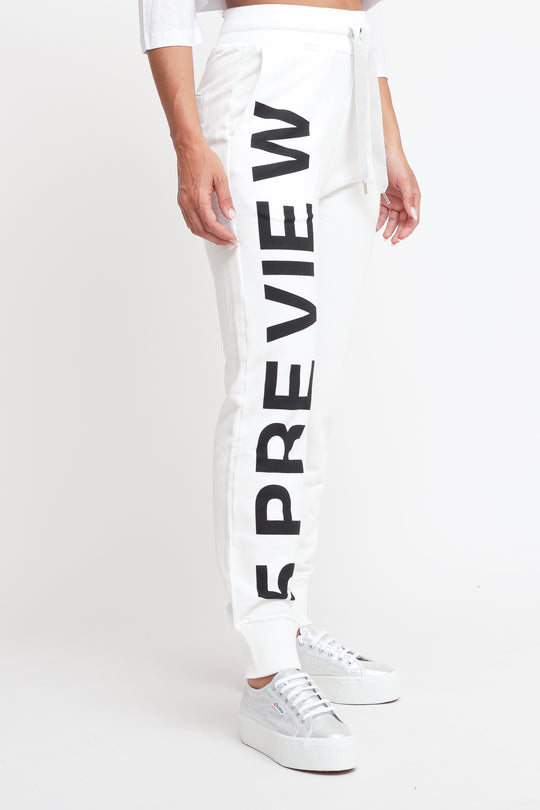 Big Logo Salma Pant - Bright White