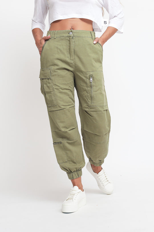 Pantalone Cargo - Verde