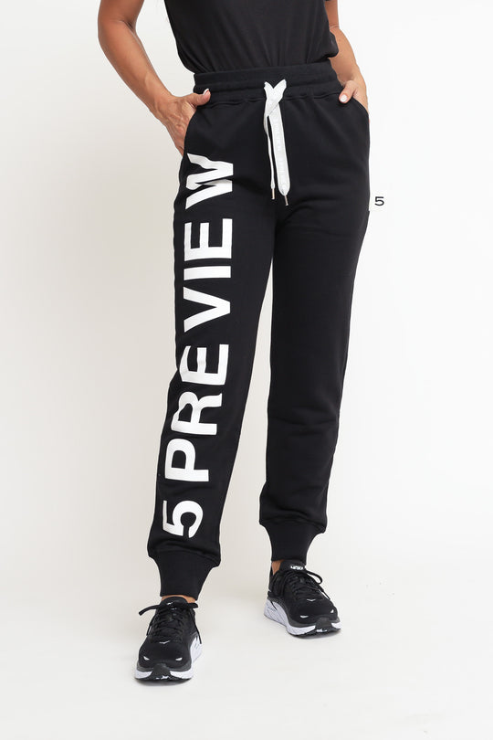 Big Logo Salma Pant - Jet Black