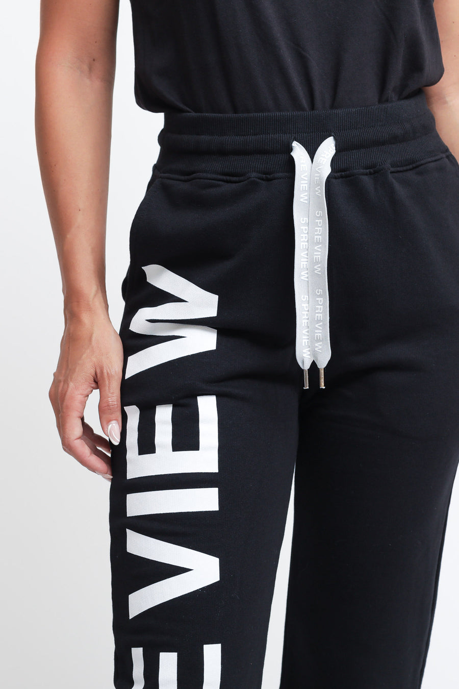Big Logo Salma Pant - Jet Black — 2