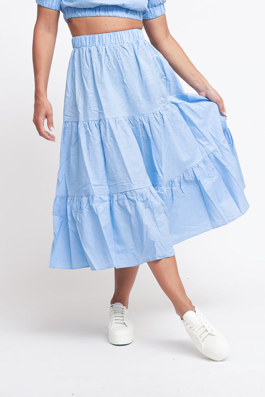 Ladies Skirt - Cornflower Blue