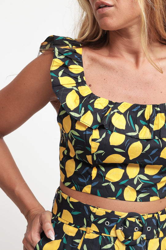 Ladies Top - Lemon Print